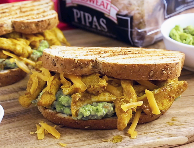 Sándwich Oroweat de Pollo especiado con guacamole