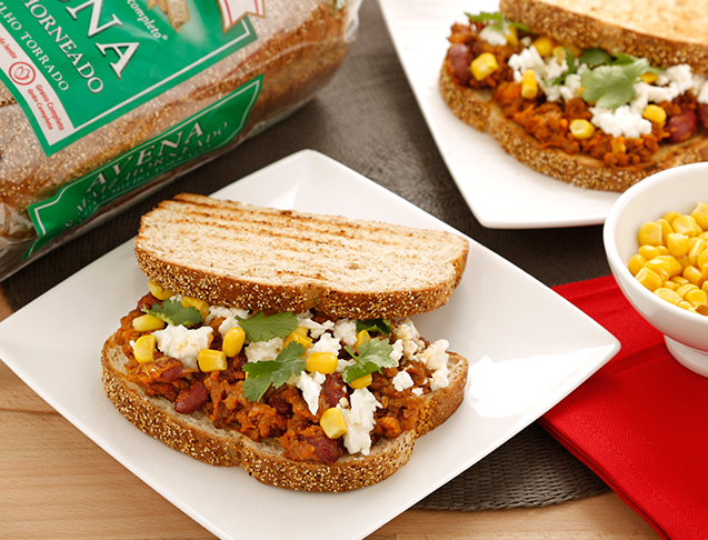 Sándwich Oroweat de Chili con carne y alubias